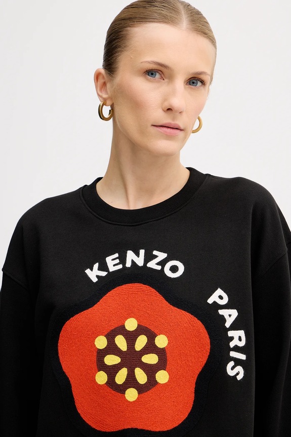 Kenzo bluza bawełniana czarny FF52SW1894MF.99J