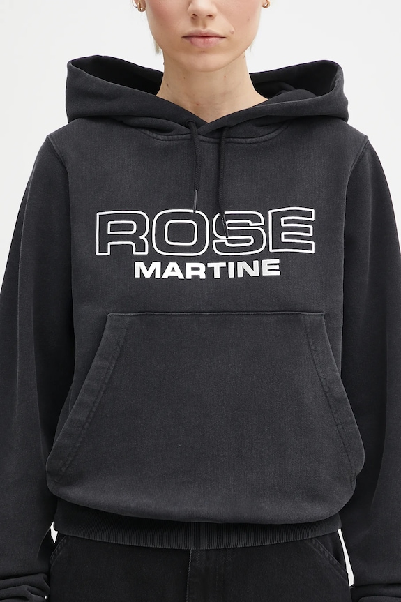 Martine Rose bluza bawełniana Shrunken czarny 625JS02002D