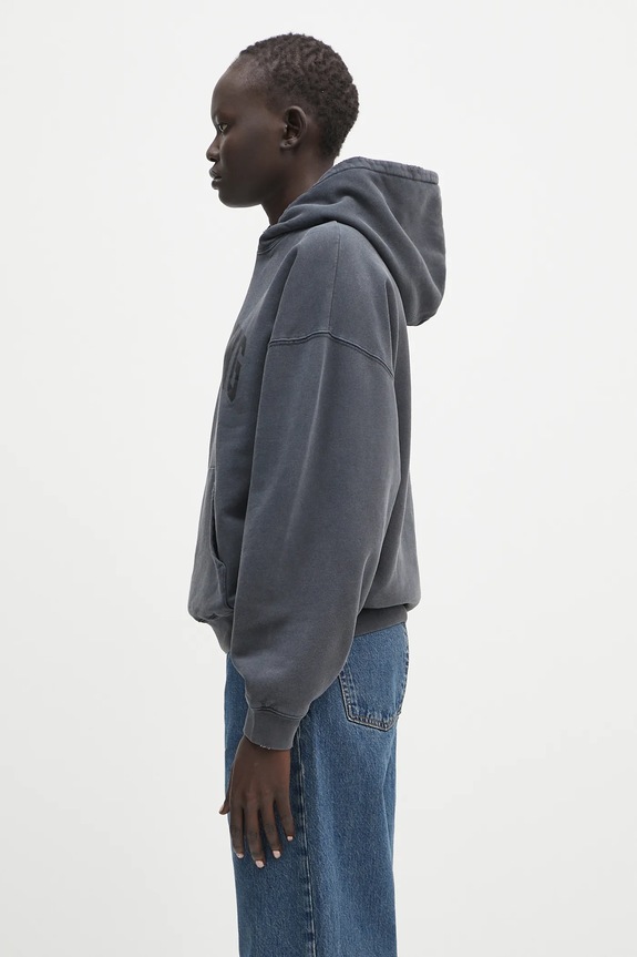 Anine Bing cotton sweatshirt Harvey Sweatshirt S.08.5185 gray AA00