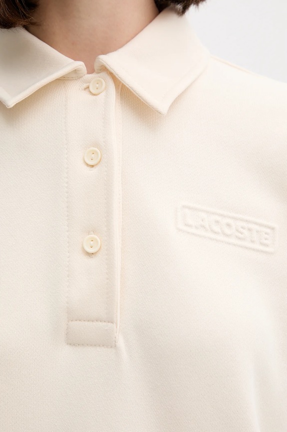 Lacoste bluza bawełniana SF0351 beżowy