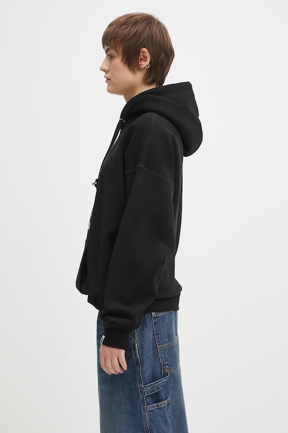 Bavlněná mikina A Bathing Ape Crystal Ape Head Oversized Pullover 1L30214003 černá SS25