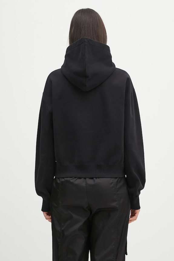 Odzież JW Anderson bluza bawełniana Anchor Embroidery Cropped JW0216.PG1719.999 czarny