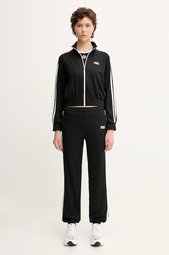 Sporty & Rich felpa Sr Runner Elio Track JA059622139BA01 nero
