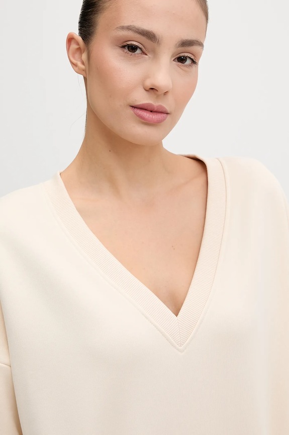 Športni pulover JOYINME V-Essence bež Bluza.V.Essence