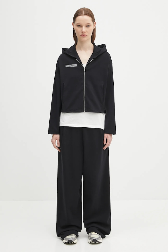 Dukserica Pangaia DNA Double Jersey Zip Up Hoodie 10002361 crna