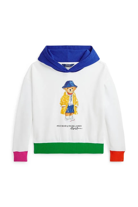 Polo Ralph Lauren bluza dziecięca z kapturem biały 313957380001