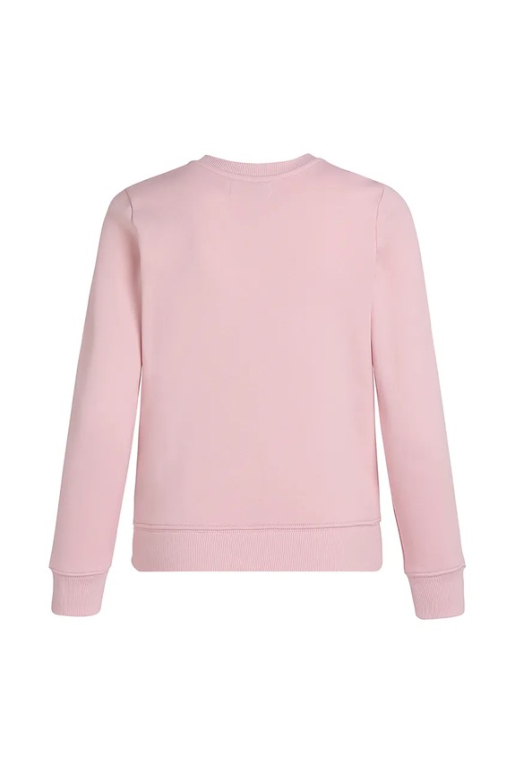 DÍVKA Dětská bavlněná mikina Calvin Klein Jeans 0 IU0IU00675.G.PPYA růžová
