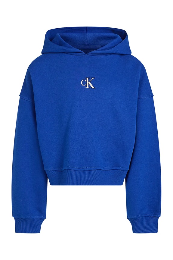 Detská mikina Calvin Klein Jeans IG0IG02755.PPYA modrá SS25
