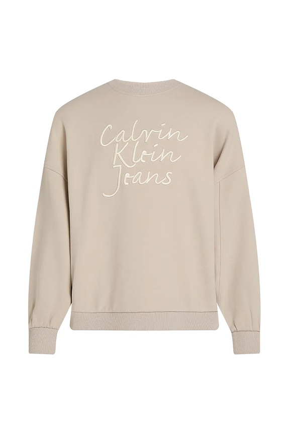 Calvin Klein Jeans bluza dziecięca IG0IG02760.PPYA beżowy SS25