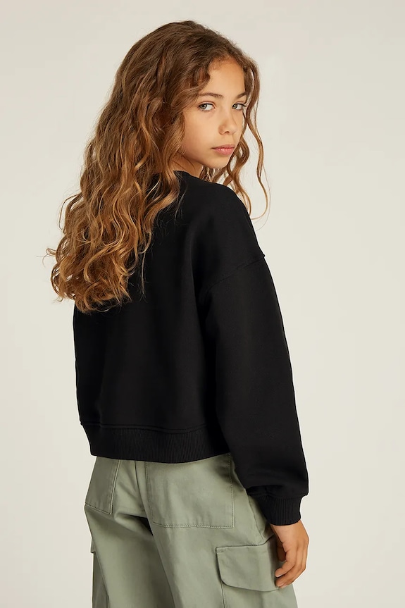 Calvin Klein Jeans bluza bawełniana dziecięca czarny IG0IG02823.128.176.PPYA