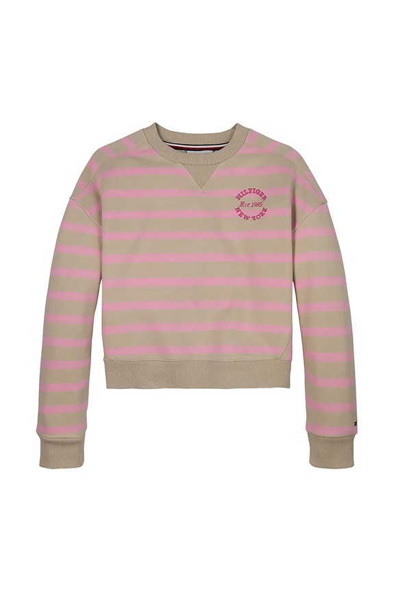 Detská mikina Tommy Hilfiger KG0KG08323.128.176.PPYA ružová SS25