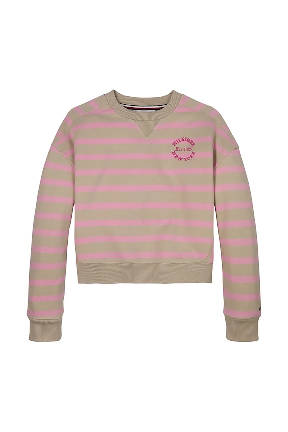 Detská mikina Tommy Hilfiger KG0KG08323.128.176.PPYA ružová SS25