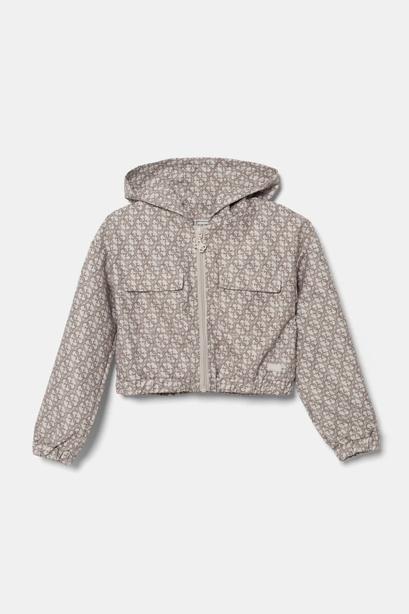 Dětská mikina Guess s kapucí béžová J5RQ03.WH2K0.PPYA