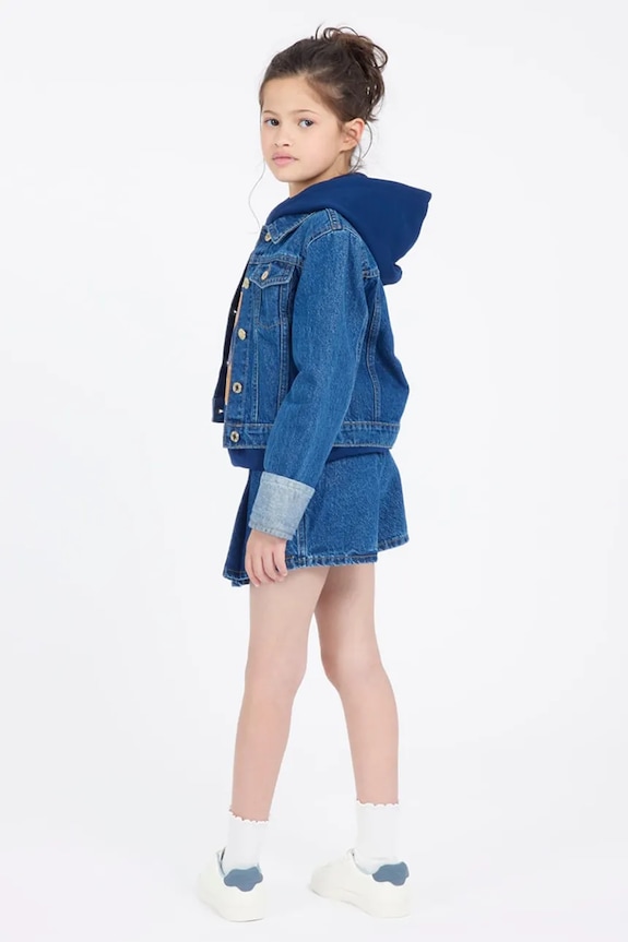 Dětská bavlněná mikina Guess J5RQ04.KAD74.PPYA námořnická modř SS25