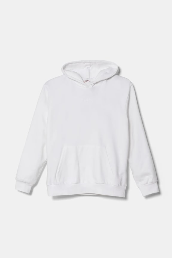 Guess hanorac de bumbac pentru copii imprimeu alb J5RQ09.KAD74.PPYA