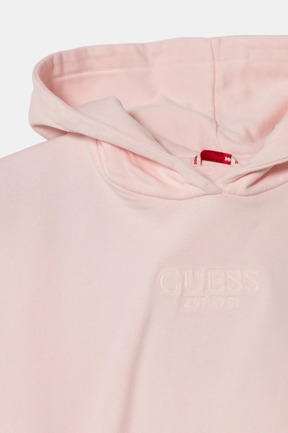 Dziewczynka Guess bluza bawełniana dziecięca J5RQ09.KAD74.PPYA różowy