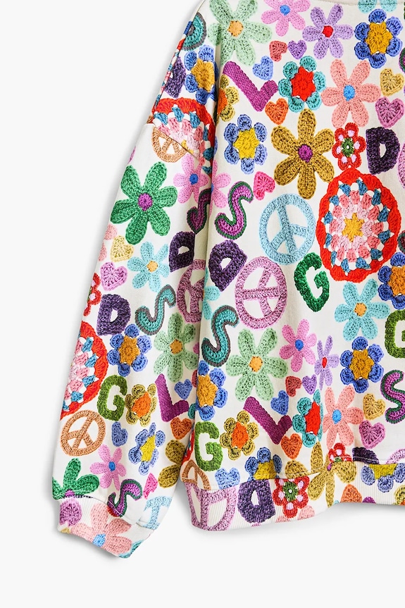 Otroški bombažen pulover Desigual pisana 25SGSK07