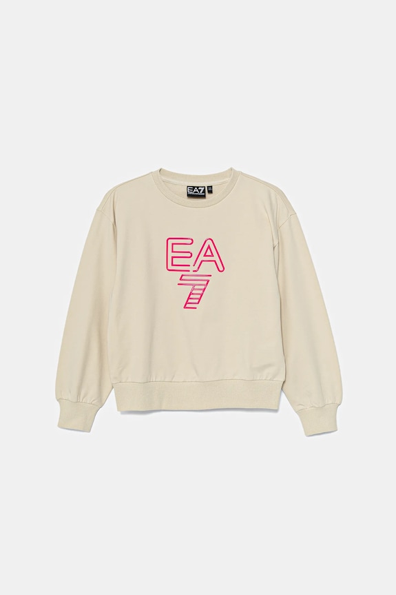 EA7 Emporio Armani felpa per bambini senza beige 7G000043.AF13135