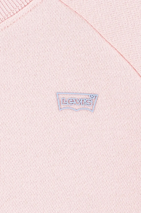 DÍVKA Dětská mikina Levi's LEVIS HD SILICONE BATWING 4EM191 růžová
