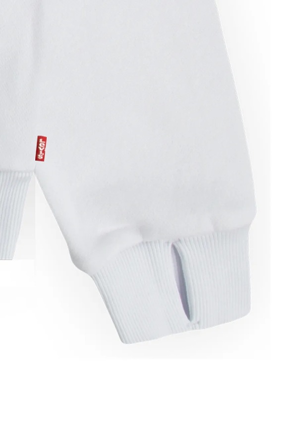 Levi's bluza copii BATWING PATCH HOODIE alb 3EN102