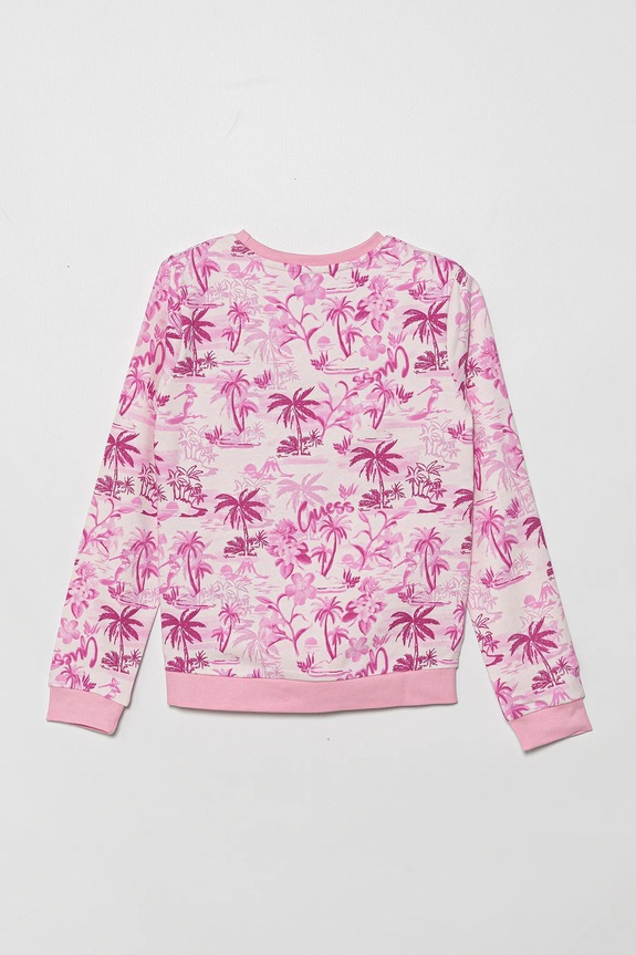 Guess bluza bawełniana dziecięca J5GQ01.KA6R4.PPYA różowy SS25