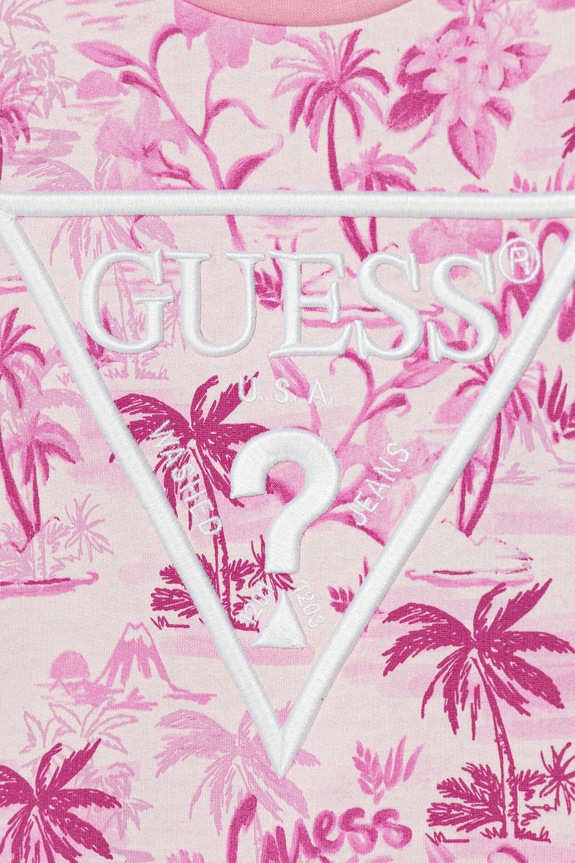 Dziewczynka Guess bluza bawełniana dziecięca J5GQ01.KA6R4.PPYA różowy