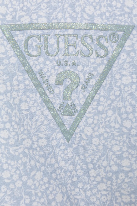 Fete Guess hanorac de bumbac pentru copii K5GQ00.KA6R4.PPYA albastru