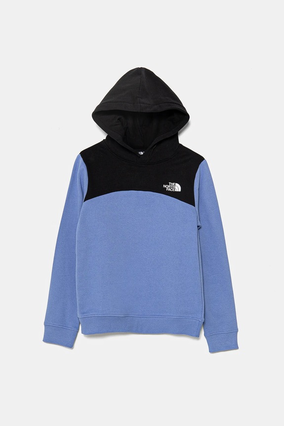 Παιδική βαμβακερή μπλούζα The North Face BACK LOGO RELAXED P/O HOODIE βαμβάκι μωβ NF0A89HC0YI1