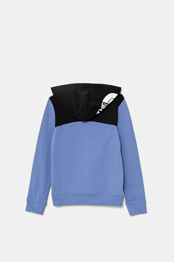 Παιδική βαμβακερή μπλούζα The North Face BACK LOGO RELAXED P/O HOODIE NF0A89HC0YI1 μωβ SS25