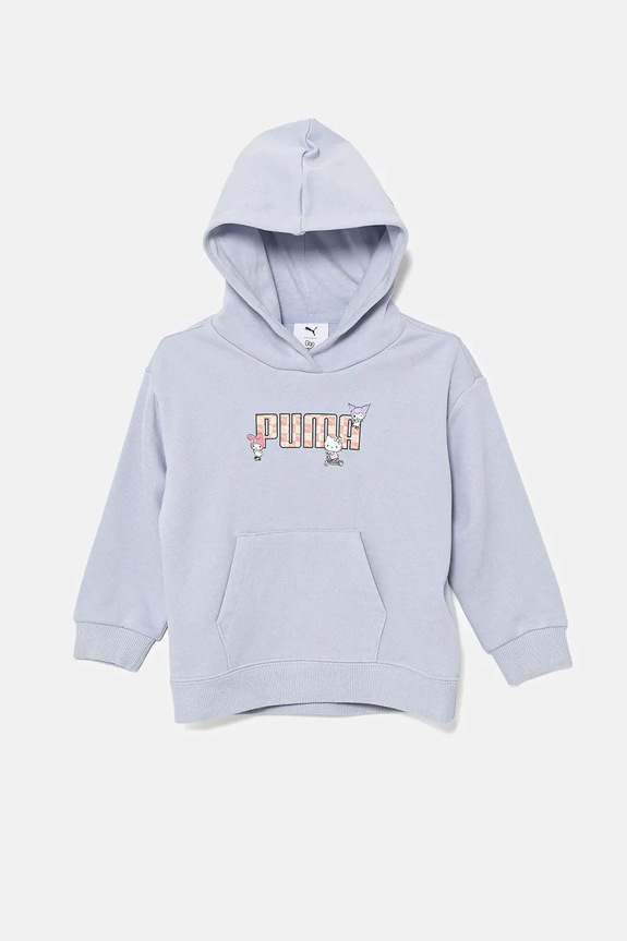 Dětská mikina Puma HELLO KITTY & FRIENDS Relaxed Hoodie TR s kapucí modrá 630063