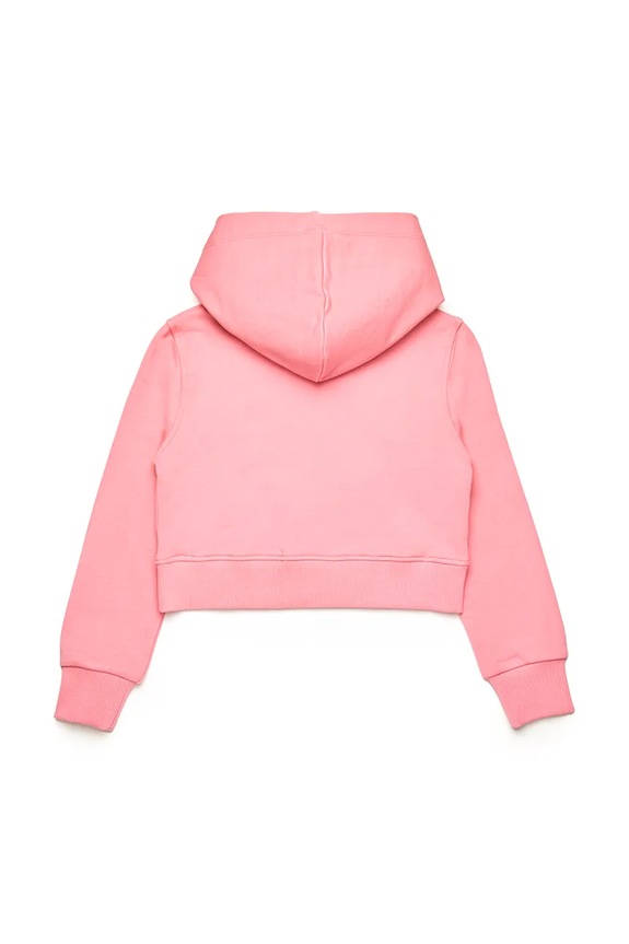Diesel hanorac de bumbac pentru copii SCUOREHOOD SWEAT-SHIRT J02229 roz SS25