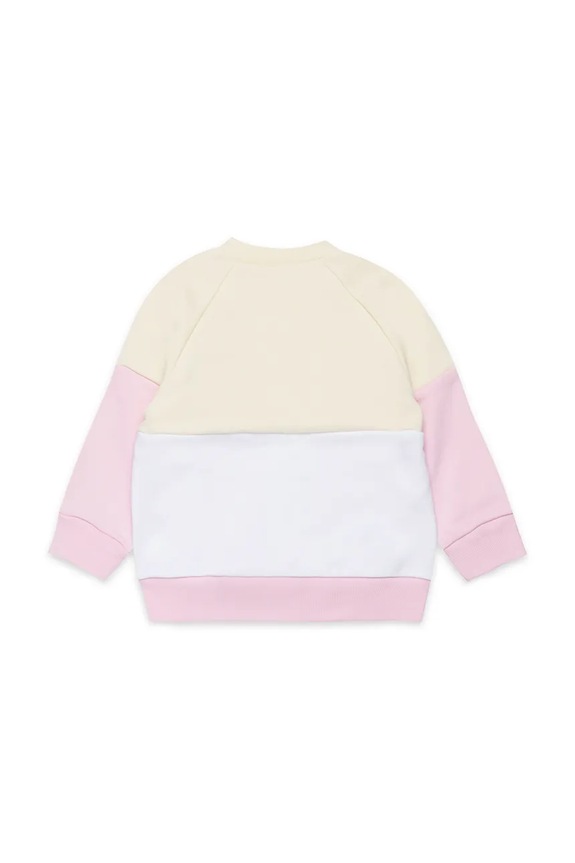 Marni hanorac de bumbac pentru bebeluși MS305B SWEAT-SHIRT M01389 roz SS25