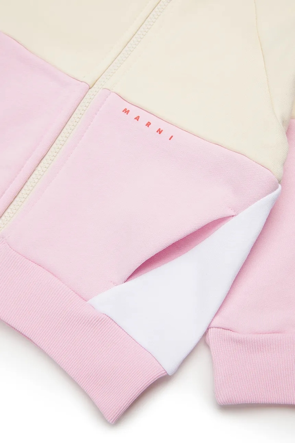 Marni hanorac de bumbac pentru bebeluși MS305B SWEAT-SHIRT roz M01389