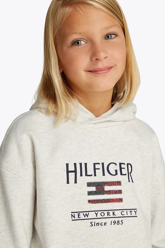 Tommy Hilfiger bluza copii KG0KG08558.98.122.PPYA alb