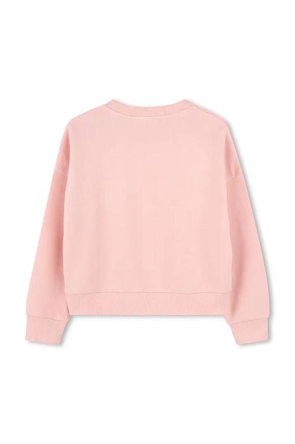 Παιδική βαμβακερή μπλούζα Kenzo Kids K61048.114.150 πορτοκαλί SS25