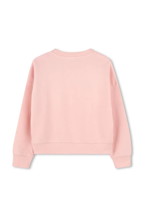 Παιδική βαμβακερή μπλούζα Kenzo Kids K61048.114.150 πορτοκαλί SS25