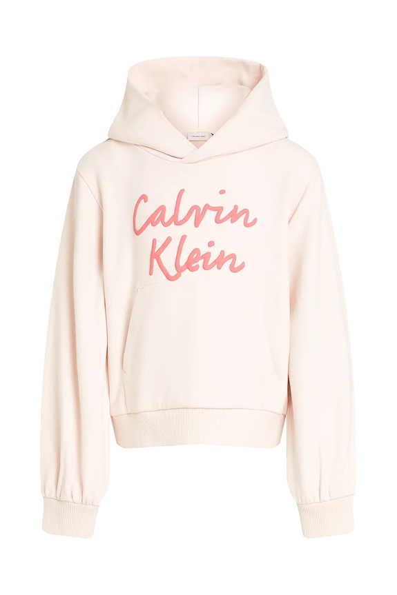 Detská mikina Calvin Klein Jeans IG0IG02850.PPYA ružová SS25