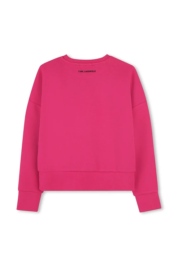 Παιδική μπλούζα Karl Lagerfeld Z30472.86.108 ροζ SS25