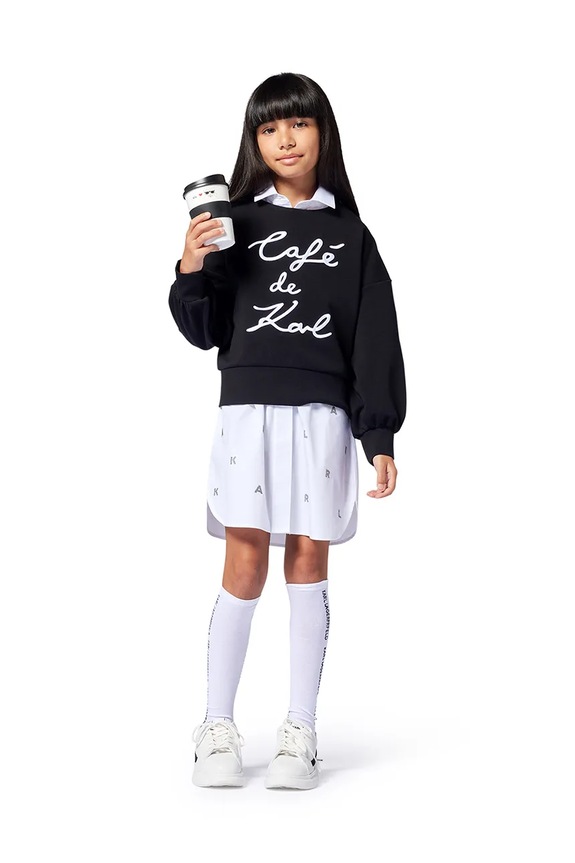 Karl Lagerfeld bluza dziecięca Z30473.156.162 czarny