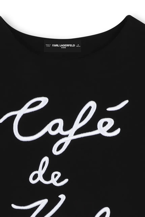 Karl Lagerfeld bluza dziecięca czarny Z30473.156.162