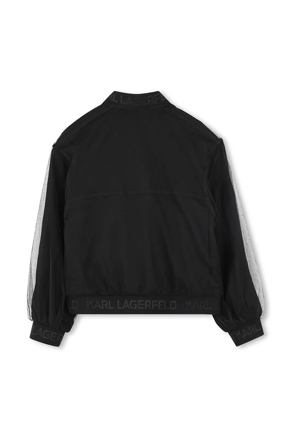 Detská mikina Karl Lagerfeld Z30480.114.150 čierna SS25