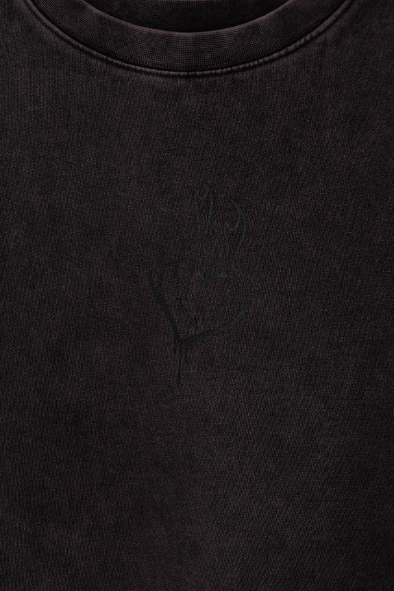 DÍVKA Dětská mikina Vans Fire In Your Heart Crew VN000M8Q6PH1 šedá