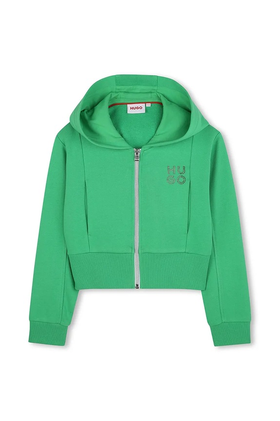 HUGO bluza copii G00402.114.150 verde SS25