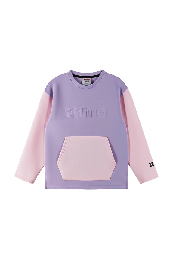 Dječja dukserica Reima Leppo 5200424A.PPYA ljubičasta SS25