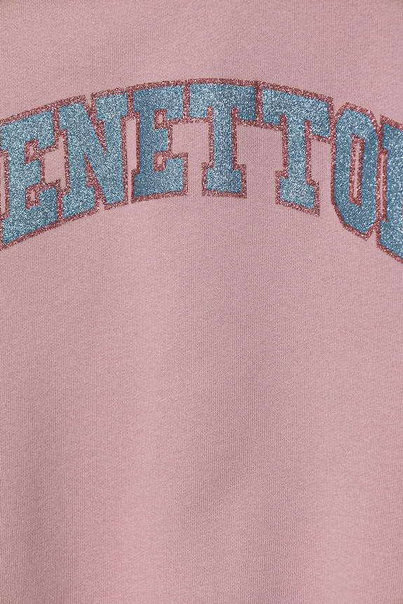Deklice Otroški bombažen pulover United Colors of Benetton 3J68C10MX.G.Seasonal roza