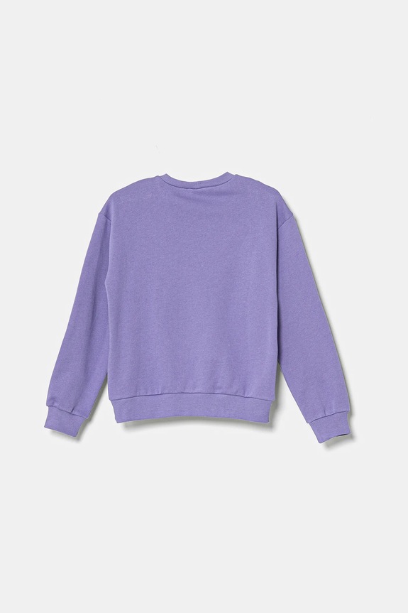 United Colors of Benetton hanorac de bumbac pentru copii 3J68C10MX.G.Seasonal violet SS25