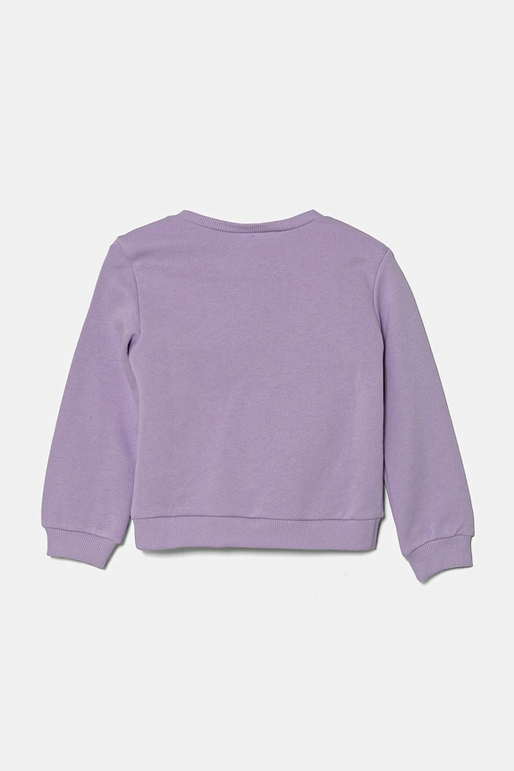Detská bavlnená mikina United Colors of Benetton 3J70G10HX.P.Seasonal fialová SS25