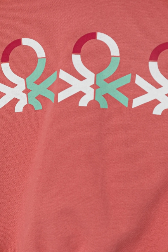 Deklice Otroški bombažen pulover United Colors of Benetton 3J68C204D.G.Seasonal roza