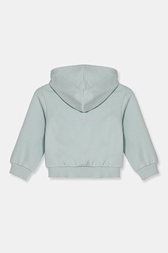 United Colors of Benetton hanorac de bumbac pentru copii 3J68G503T.P.Seasonal turcoaz SS25