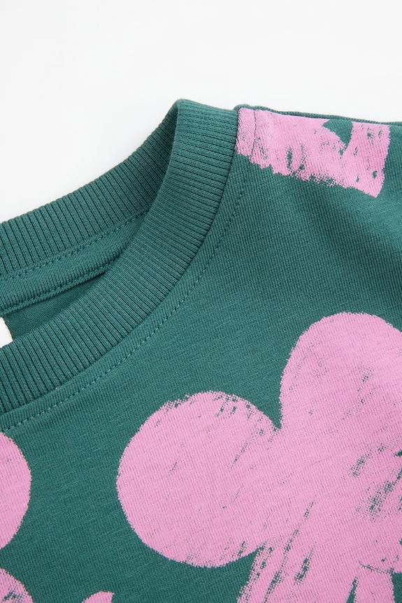 Dziewczynka Coccodrillo bluza dziecięca WC5144101MGK zielony